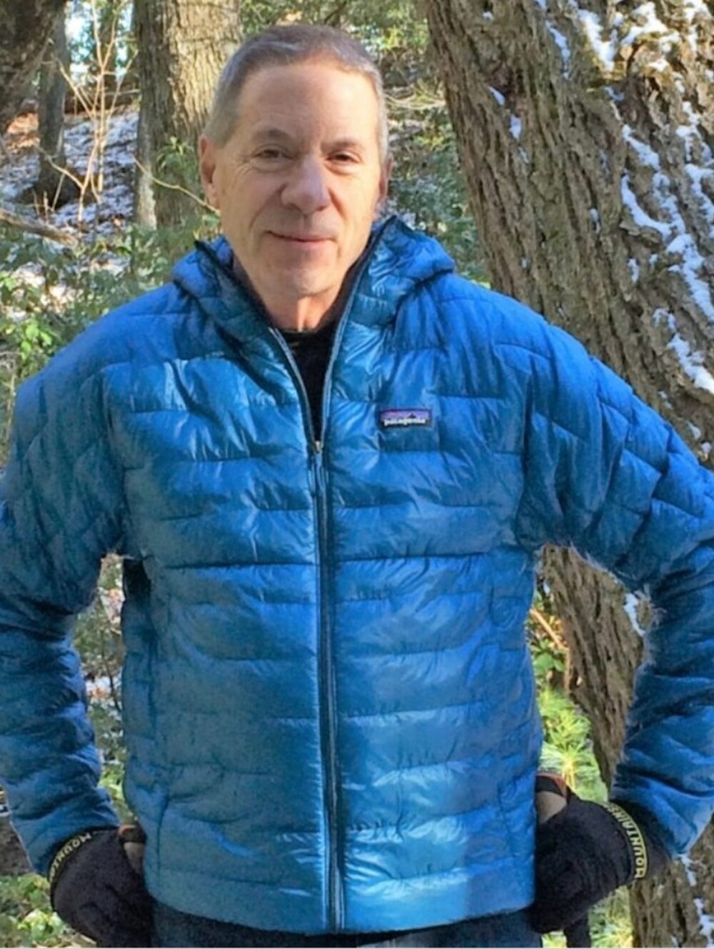 Patagonia Nano Puff Hoodie Jacket Coat Blue Size L